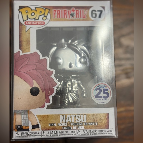 Funko Pop! Animation Fairy Tail Natsu Silver Vinyl Figure - Picture 2 of 4